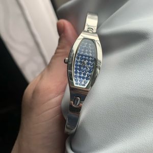 Fossil Watch: blue rhinestone face